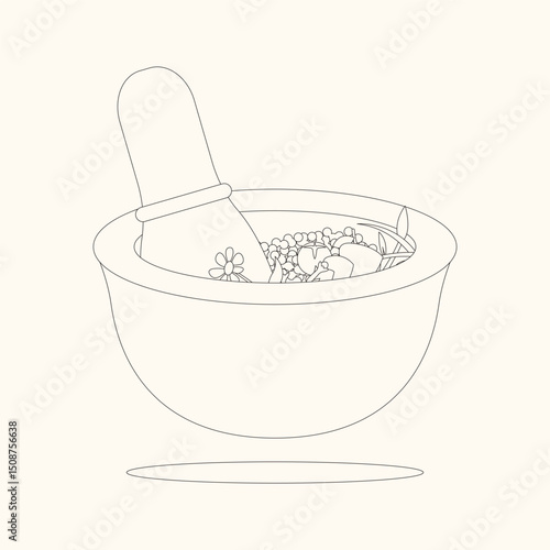 Coloring pages Alternative Medicine illustration 