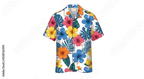 Tropical Hawaiian Shirt Illustration