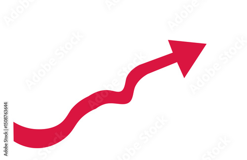 Wallpaper Mural the arrow is red on a transparent background Torontodigital.ca