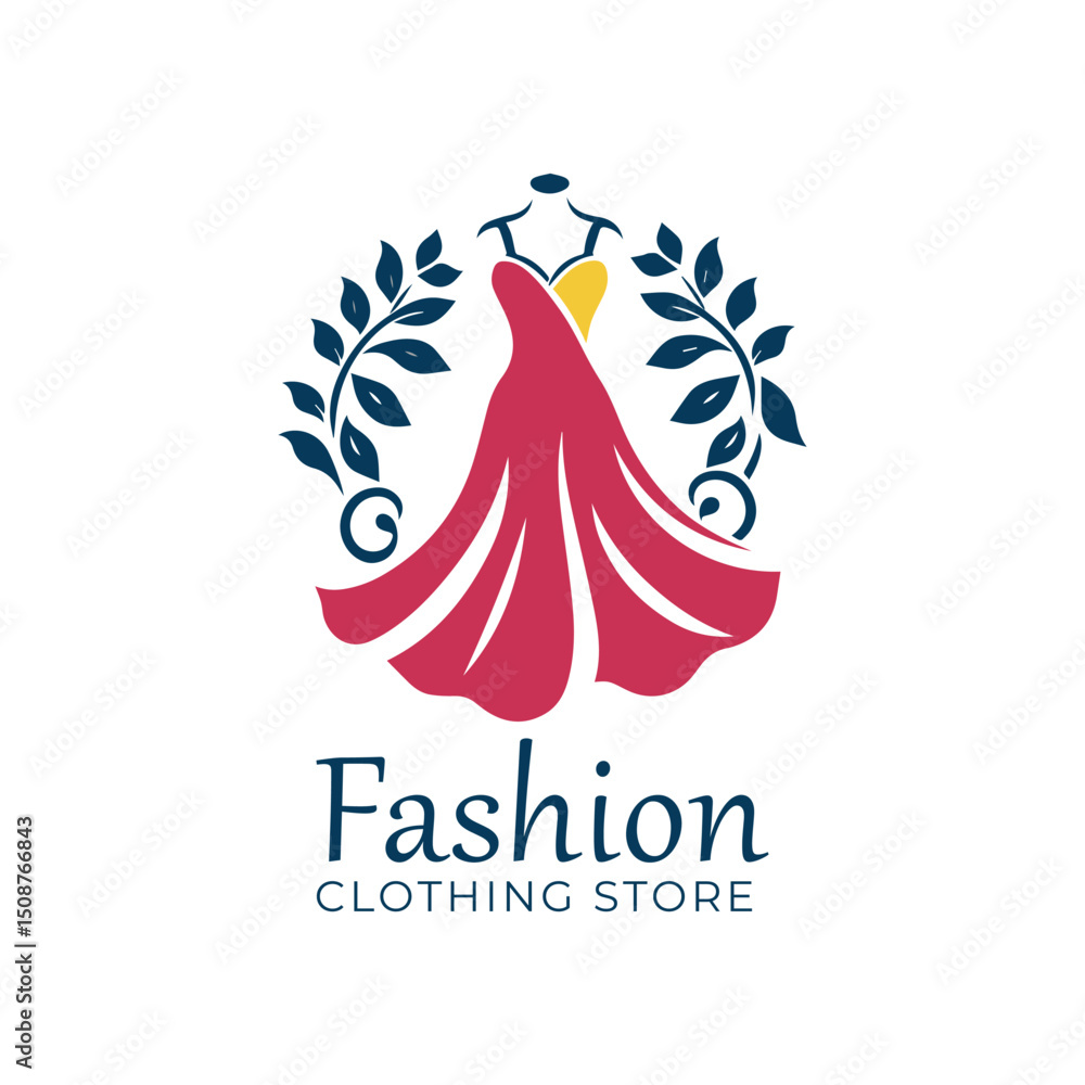 Fototapeta premium woman fashion logo boutique
