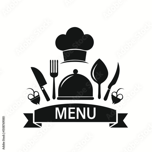 Menu restaurant vector icon