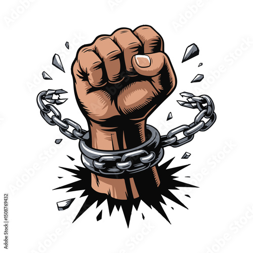 fist punching through the wall