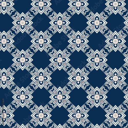 Floral Motifs Complete With Layered Petals Pattern