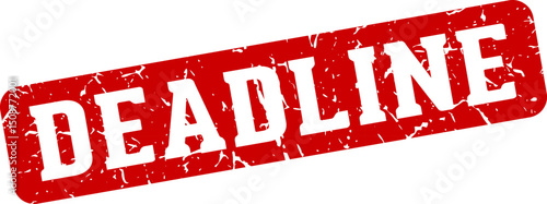 deadline rectangular sign. deadline stamp