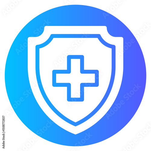 Free Download health insurance gradient icon - GFXLoad