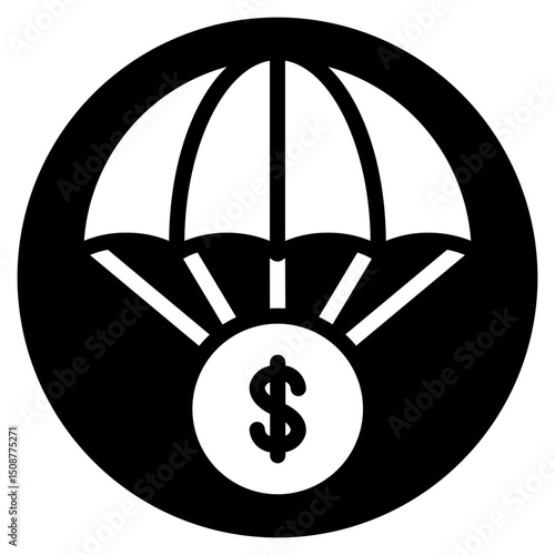 bailout glyph icon