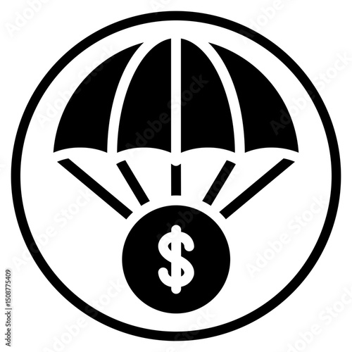 bailout glyph icon