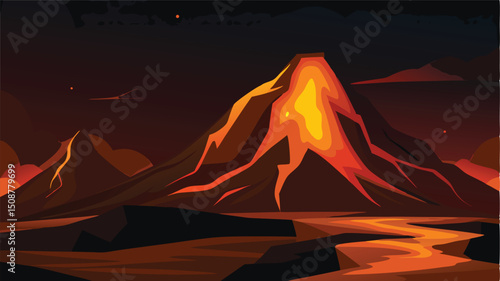 cold tundra with distant mountains