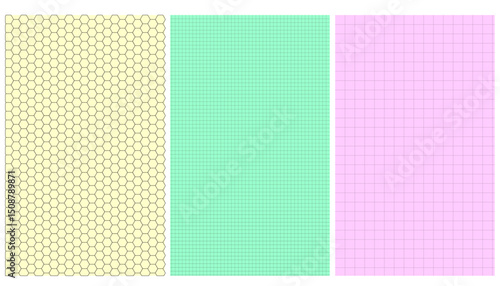 set of colorful paper