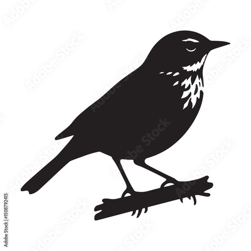 Freedom Flight Lark silhouette – Lark illustration – Minimalist Lark vector – Bird silhouette – Bird vector

