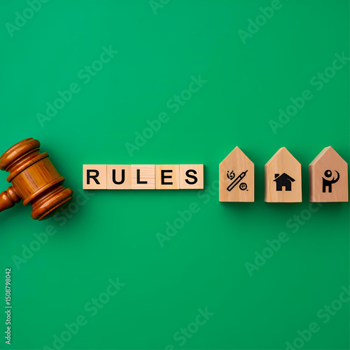 real estate law rules and regulations concept