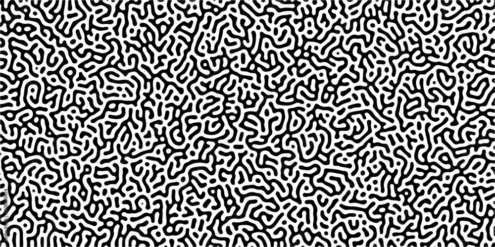 Abstract truing organic wallpaper Turing reaction diffusion monochrome seamless pattern with chaotic motion. Generative algorithm psychedelic background. Reaction-diffusion or truing pattern formation Abstract truing organic wallpaper Turing reaction diffusion monochrome seamless pattern with chaotic motion. Generative algorithm psychedelic background. Reaction-diffusion or truing pattern formation