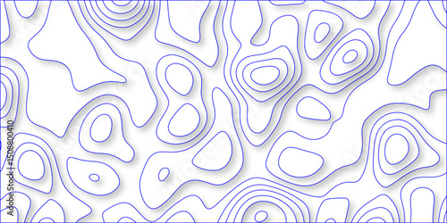 Abstract papercut design. Background of the topographic map. modern wallpaper texture and realistic design used for banner and posters, mountain relief geographic pattern. vector illustration.	