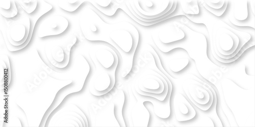 Abstract papercut design. Background of the topographic map. modern wallpaper texture and realistic design used for banner and posters, mountain relief geographic pattern. vector illustration.	