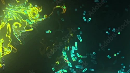 Wallpaper Mural colorful flames in a dark room with irregular patterns. Torontodigital.ca