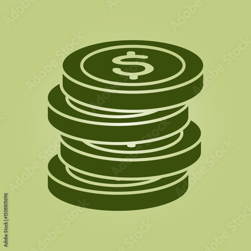 Money coins trendy artwork ravishing abstract vector illustration colorful applicable design