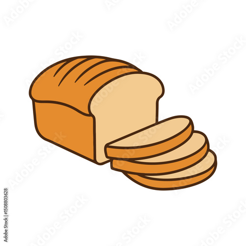 loaf of bread isolated