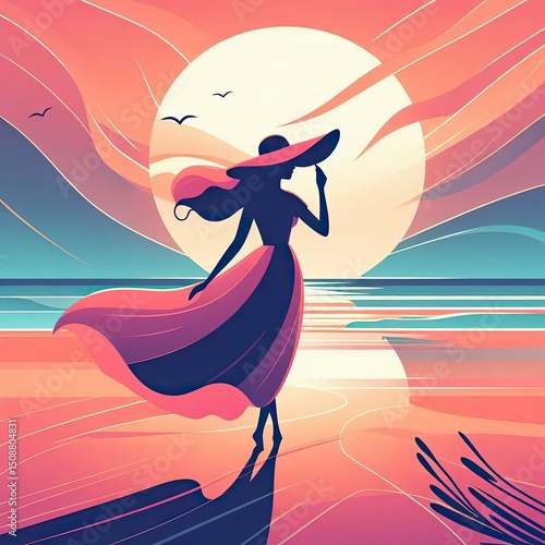 Warm Colors and Soft Waves