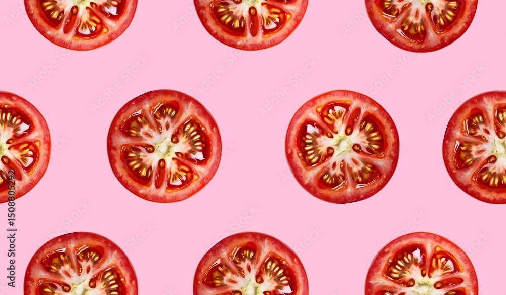 Cute tomato seamless pattern background Cute tomato seamless pattern background