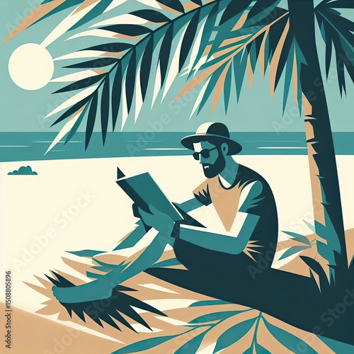 Tranquil Beach Vibes and Gentle Shade