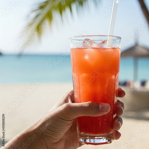 Summer Cocktail with Ocean View