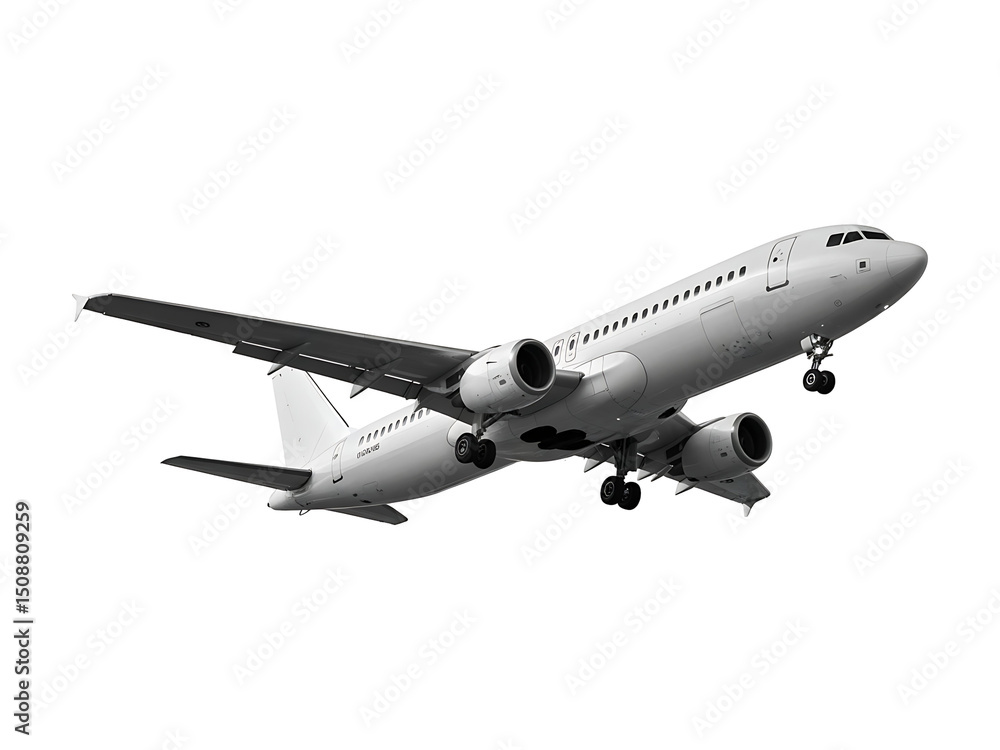 Flying airplane isolated on transparent background. Png Flying airplane isolated on transparent background. Png