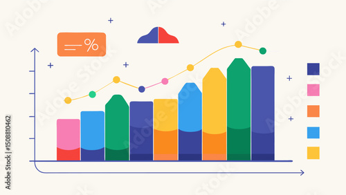 A clothing brand is conducting a sentiment analysis to determine which style and color trends are garnering the most positive response on social media.. Vector illustration