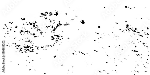 Urban scratch overlay spotted concrete grain surface grainy noise rust wall grunge black splatter and white background. damaged chalk crack rough ink wall texture.	