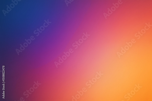 Abstract smooth gradient transitioning from deep blue to orange with magenta and purple tones in between, perfect for modern design..