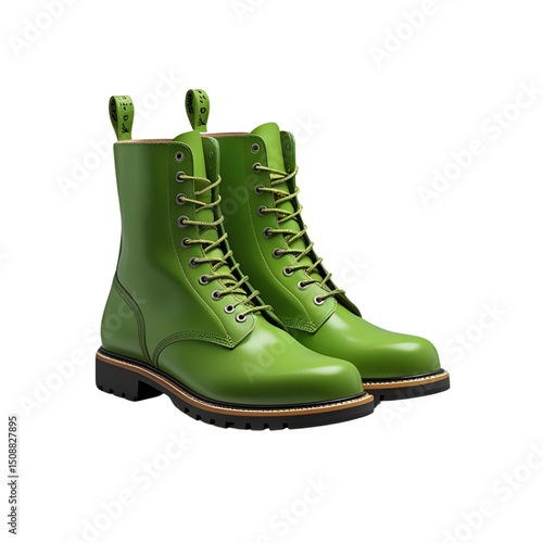green rubber boots