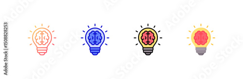 Idea Icon set multiple style collection