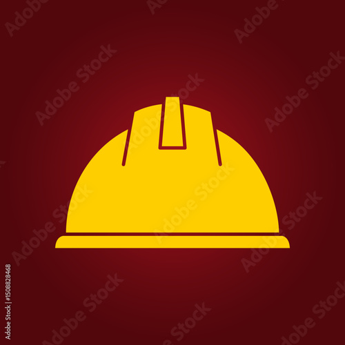 Construction helmet trendy artwork magnificent abstract vector illustration colorful applicable design