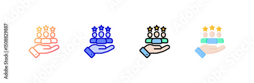 Loyal Customer  Icon set multiple style collection