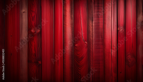 a background of red wooden planks