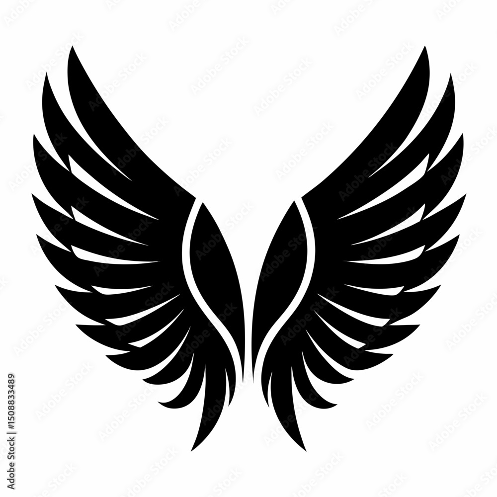 Obraz premium wings vector illustration