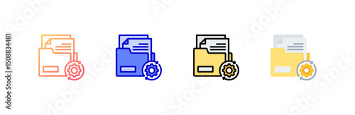 Documentation Icon set multiple style collection