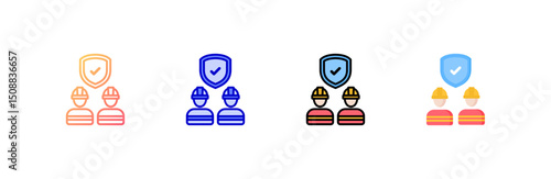 Rescue Icon set multiple style collection