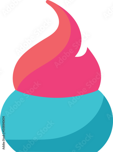 vector illustration of an abstract background with blue ribbon