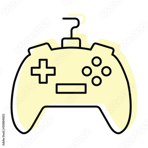 Game Pad color shadow thinline icon , vector, pixel perfect, illustrator file 
