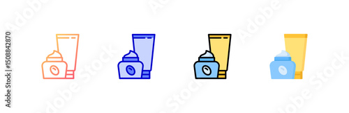 Cream Icon set multiple style collection
