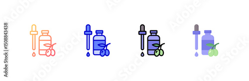 Serum Icon set multiple style collection