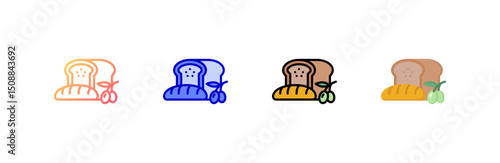 Toast Icon set multiple style collection