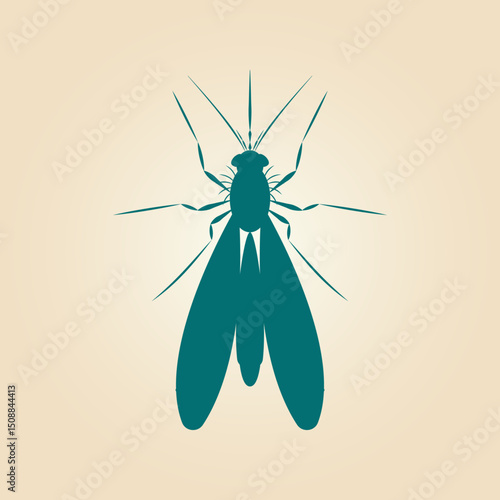 Mosquito trendy artwork magnificent abstract vector illustration colorful practical design