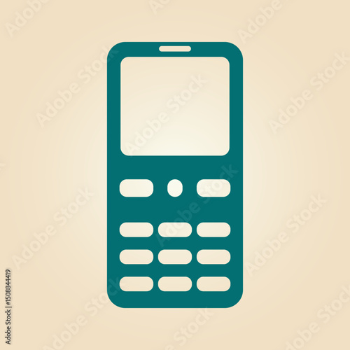 Mobile phone trendy artwork magnificent abstract vector illustration colorful practical design