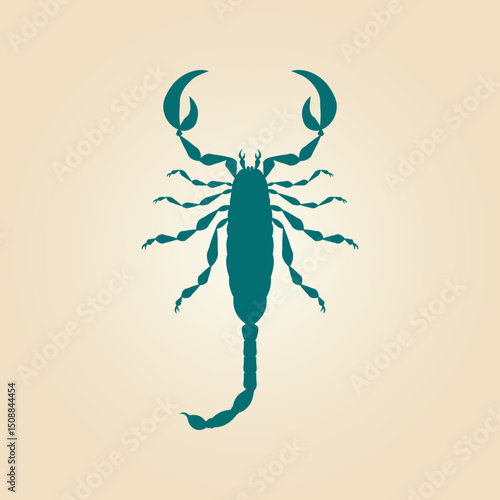 Scorpion trendy artwork magnificent abstract vector illustration colorful practical design