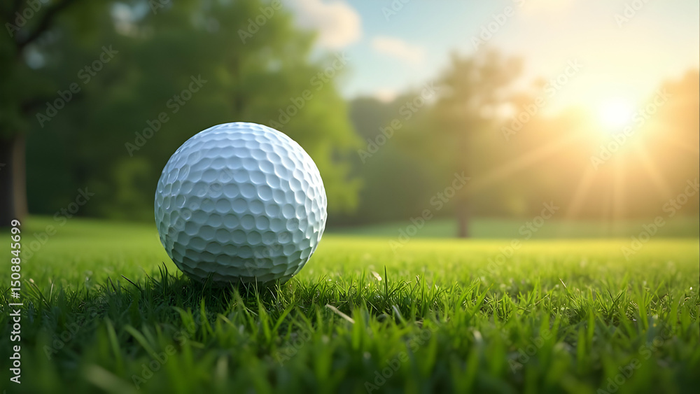 Obraz premium Revolutionary Golf Ball Evolution: Breakthrough Innovations with Design Concept Background