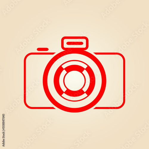 Camera trendy artwork ravishing abstract vector illustration colorful practical design