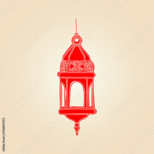 Eid latern trendy artwork ravishing abstract vector illustration colorful practical design