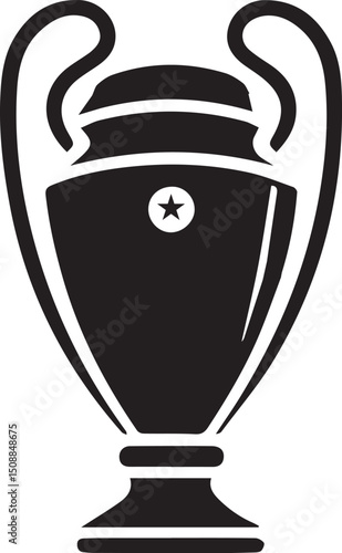 UEFA champion league logo, symbol, icon vector illustration.
