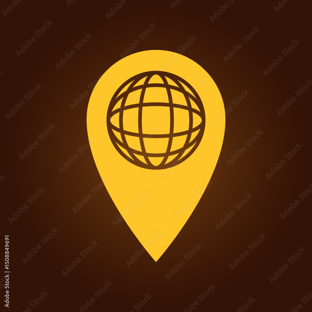 Pin globe trendy artwork charming abstract vector illustration colorful practical design Pin globe trendy artwork charming abstract vector illustration colorful practical design